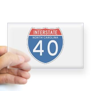 Interstate 40   NC Rectangle Decal for $4.25