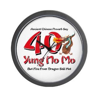 40 Gifts  40 Home Decor  Yung No Mo 40th Birthday Wall Clock