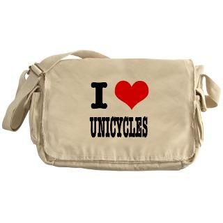 Heart (Love) Unicycles Messenger Bag for $37.50