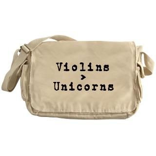 Violins Greater Unicorns Messenger Bag for $37.50