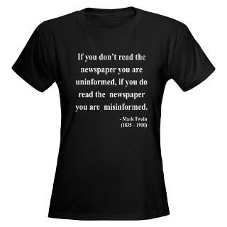 shirts  Mark Twain 40 Womens Dark T Shirt