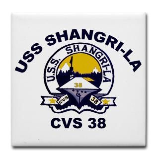USS Shangri La CVA 38 Tile Coaster for $12.50