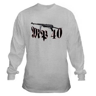MP 40 Sub Machine Gun Long Sleeve T Shirt