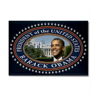 and Entertaining  Obama 44 Presidential Seal Rectangle Magnet