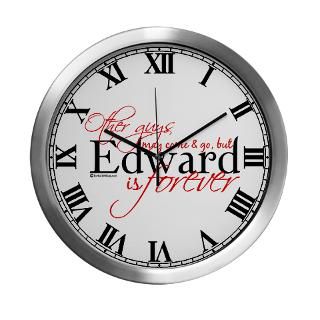 Edward is Forever Modern Wall Clock for $42.50