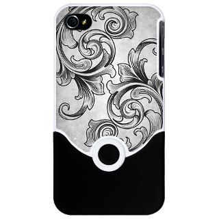 Abstract Gifts  Abstract iPhone Cases  Black Victorian Scroll