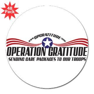 Operation Gratitude 3 Lapel Sticker (48 pk)