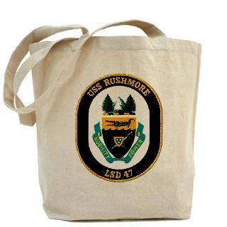 Amphibious Gifts  Amphibious Bags  USS Rushmore LSD 47 Tote Bag