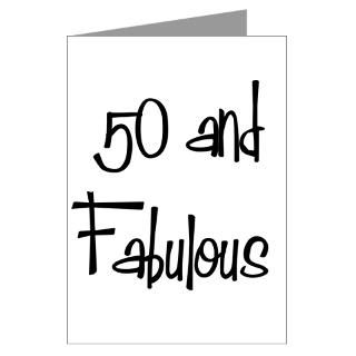 50 Gifts  50 Greeting Cards  50 and Fabulous Greeting Card