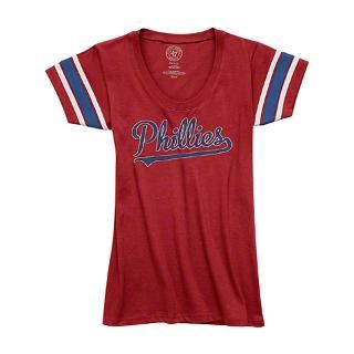 Philadelphia Phillies Womens Red 47 Brand Off Ca for $35.99