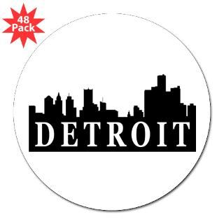 Detroit Skyline 3 Lapel Sticker (48 pk) for $30.00