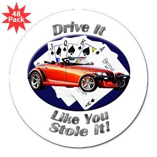 Plymouth Prowler 3 Inch Lapel Sticker (48 pk) for $30.00