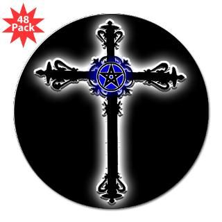 Gothic Cross 3 Lapel Sticker (48 pk)