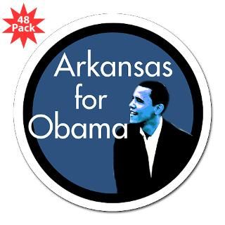 Arkansas for Obama Lapel Sticker (48 pk)