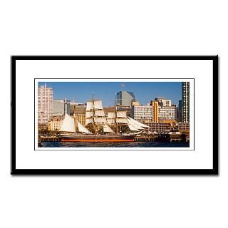 Skyline with Star of India Small Framed Print