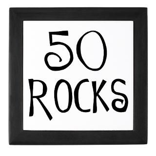 50 Gifts  50 Home Decor  50th birthday saying, 50 rocks Keepsake