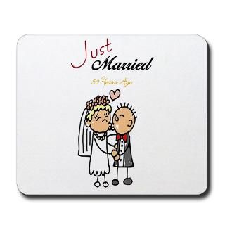 Just Married 50 years ago Mousepad for $13.00