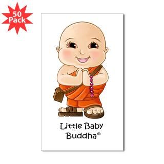 Little Baby Buddha Rectangle Sticker 50 pk)
