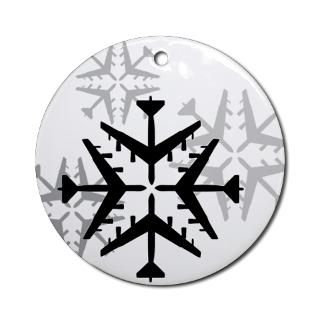 52 Aviation Snowflake Ornament (Round) for $12.50