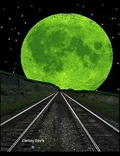 52 BLANK PAGE JOURNAL GREEN MOON AND RR TRACKS