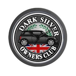 R50 and R53 Dark Silver Badge Wall Clock for $18.00
