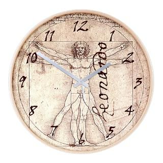 Leonardos Vitruvian Man Wall Clock for $54.50