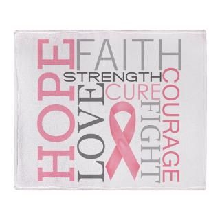 Breast Cancer Collage Stadium Blanket for $59.50