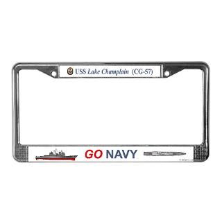 USS Champlain CG 57 License Plate Frame for $15.00
