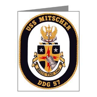 USS Mitscher DDG 57 Note Cards (Pk of 20