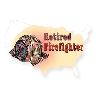 Retired Firefighter t shirts and gifts  ArtMuvz Illustration