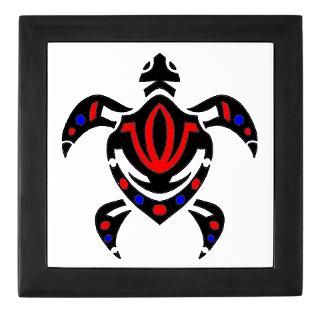 Tribal Colorful Sea Turtle  Tattoo Design T shirts and More