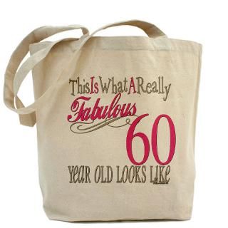 60 Gifts  60 Bags  60th Birthday Gifts Tote Bag