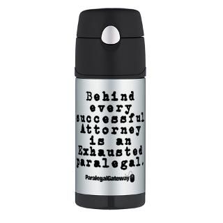 Behind Every Successful Attor Thermos?? Bottle (12oz)