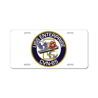 Car Accessories  CVN 65 USS Enterprise Aluminum License Plate