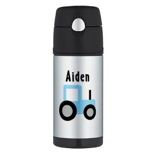 Aiden Gifts  Aiden Drinkware  Aiden   Baby Blue Tractor Thermos