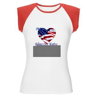 Marine Girlfriend Fiancee Wife Shirt T Shirt by militaryavenue