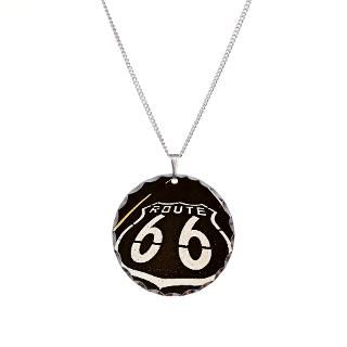 Route 66 Sign on Road Fish Eye   Necklace for $20.00