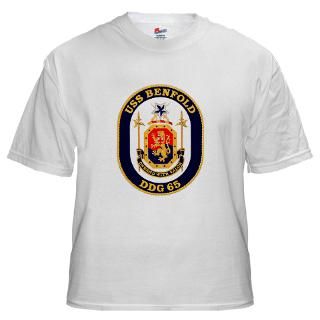 Aegis T shirts  DDG 65 USS Benfold White T Shirt