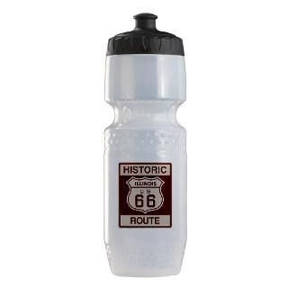 Road Water Bottles  Historic Illinois RT 66 Trek Water Bottle