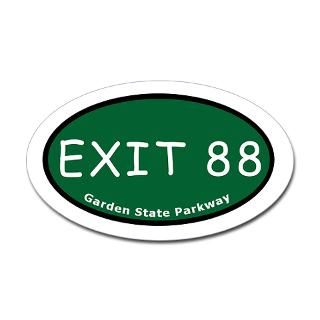 Bumper Stickers  Exit 88 NJ 70 Oval Sticker