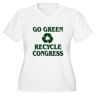 Go Green   Recycle Congress Plus Size T Shirt by peaceNfreedom
