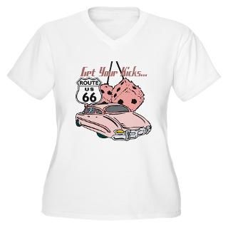 Pink Dice Rt 66 Classic T Shirt