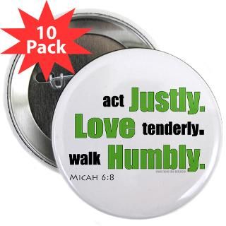 Micah 68 Walk Humbly with yo 2.25 Button (10 pac for $28.00