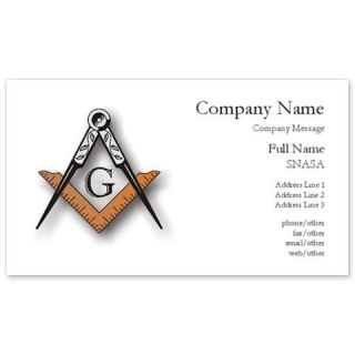 Square and Compass Business Cards by Admin_CP3464159  510888738