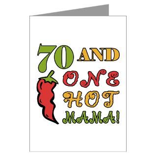 Hot Mama At 70 Greeting Cards (Pk of 20)