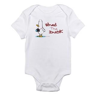 What the Duck Infant Creeper Body Suit by duckduckduck