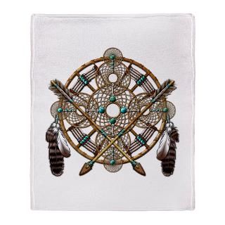 Turquoise Silver Dreamcatcher Stadium Blanket for $74.50