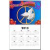 Peace Signs 2013 2013 Wall Calendar by peacenloveshop