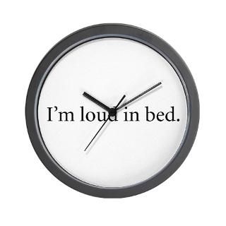 Hard Sex Gifts  Hard Sex Home Decor  Im Loud In Bed Wall Clock