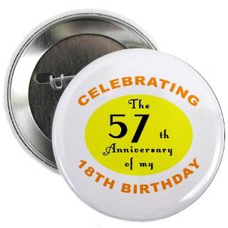 75 Gifts  75 Buttons  Celebrating 75th Birthday 2.25 Button